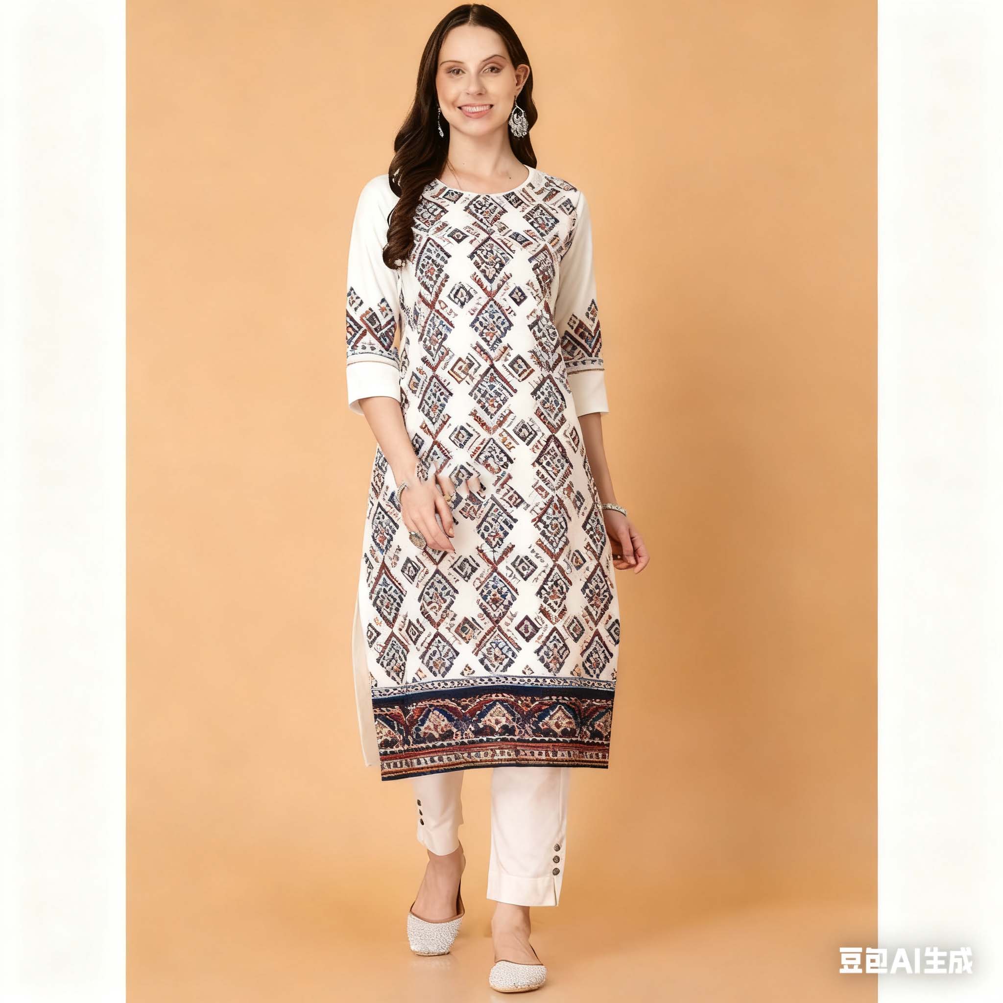 National style Kurt Women's Fa - Ethnic Fashion Kurtis recension och pris