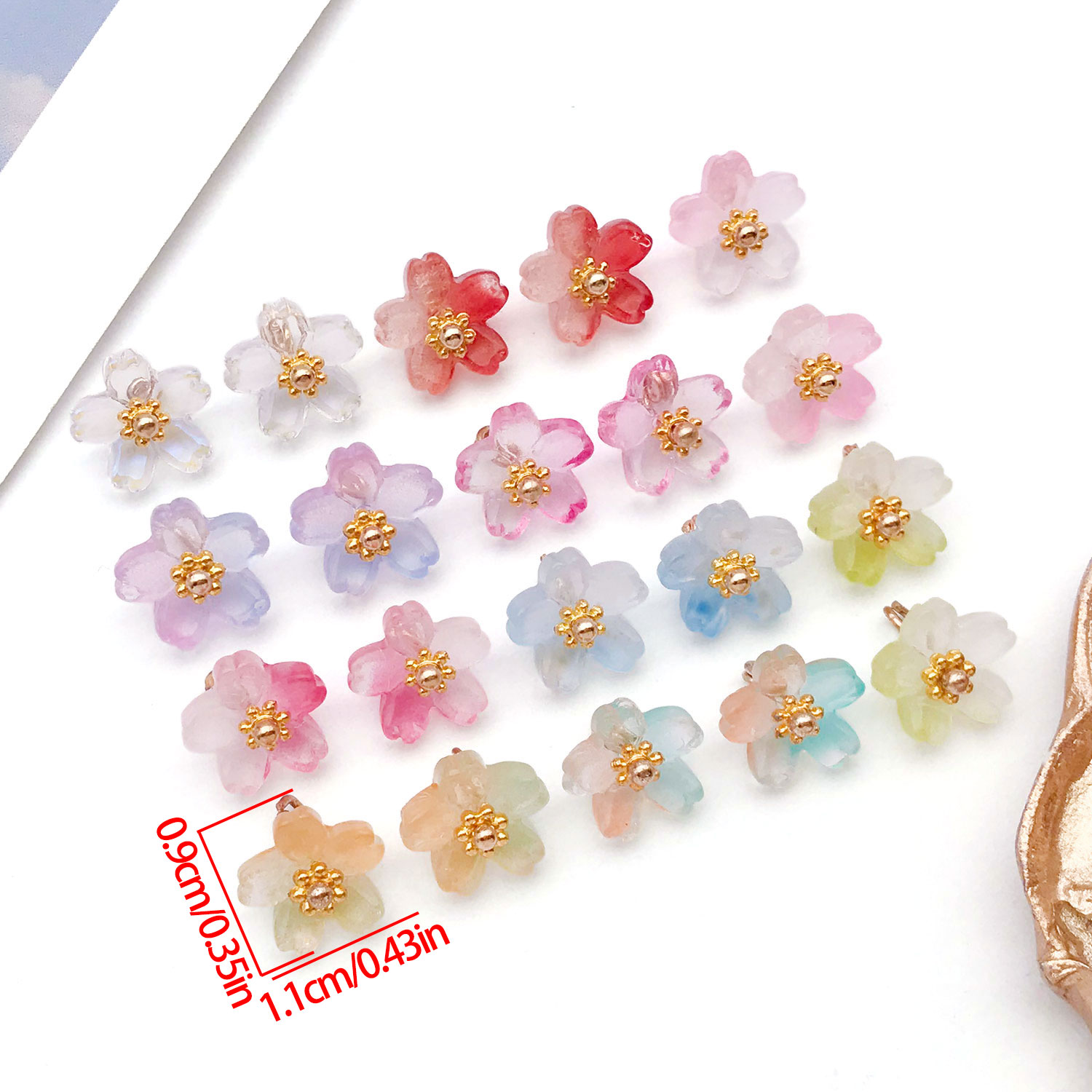 10/20pcs Vibrant Glass Cherry  - Ethnic Modern Fashion recension och pris