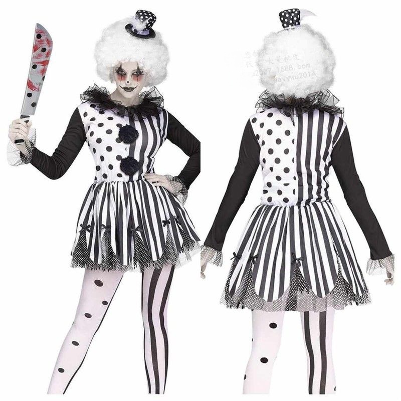 New Black And White Clown Dres - New Ethnic Fashion recension och pris