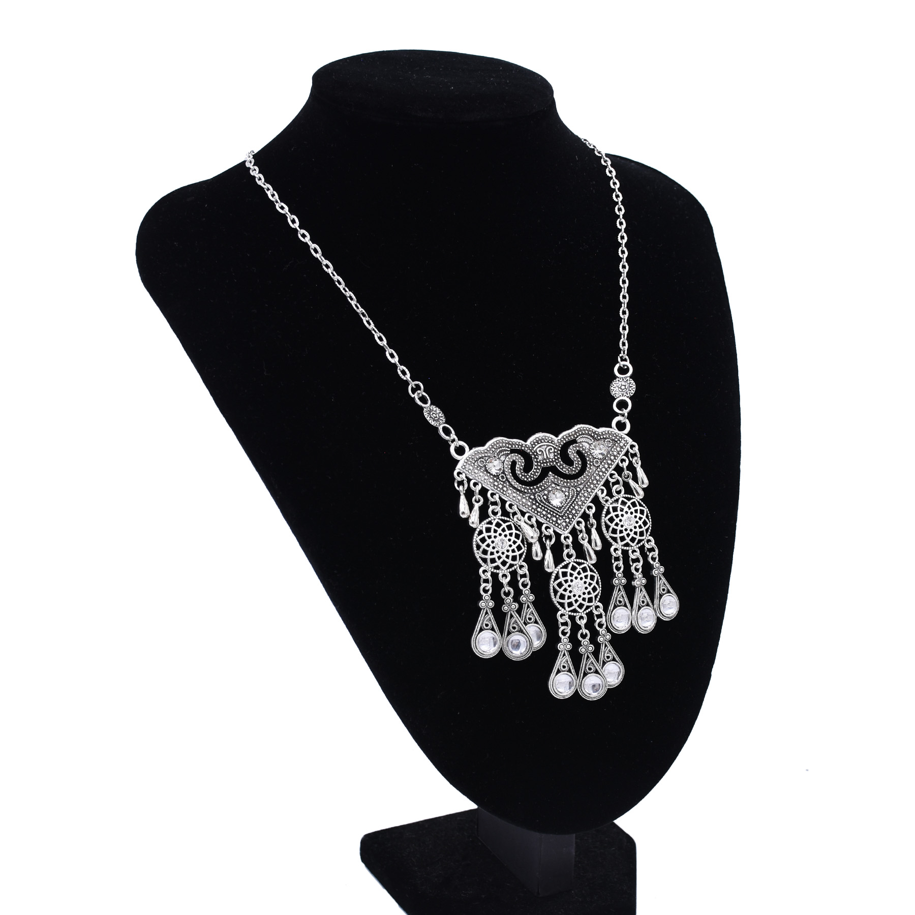 Ethnic Hollow Geometry Pendant - Ethnic Fashion Pakistan recension och pris
