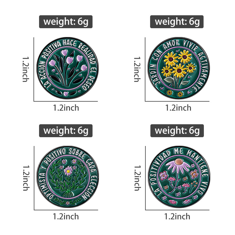 Inspirational Quotes Enamel Pi - Ethnic Fashion Quotes recension och pris