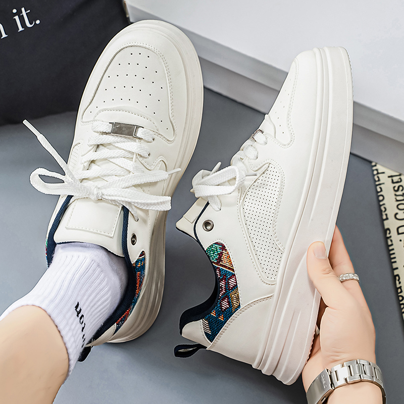 Men's White Platform Skate Sho - Ethnic Fashion Walk recension och pris